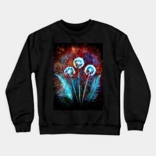 Botanical rustic mixed media Crewneck Sweatshirt